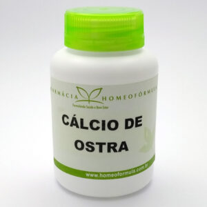 Cálcio de ostras 500mg 60 cápsulas - Farmácia Homeofórmula