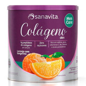 Colágeno skin (men care) sabor laranja + tangerina 300g – Sanavita