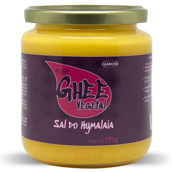 Manteiga Ghee sal do Hymalaia 175g sem glúten, sem lactose, vegano Airon - Empório Saúde Homeofórmula