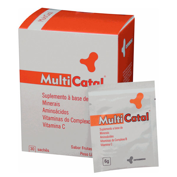 Multicatal: Multivitamínico 30 sachês Catalmedic - Farmácia Homeofórmula