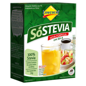 Adoçante dietético em pó Sóstevia 50 sachês – Lowçucar