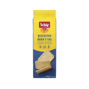 BISCOITOS ÁGUA E SAL SEM GLÚTEN SEM LACTOSE - SCHÄR