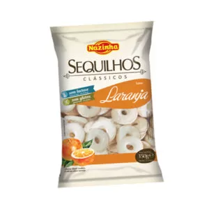 Sequilhos clássicos sabor laranja Nazinha biscoito sem glúten sem lactose - Empório Saúde Homeofórmula