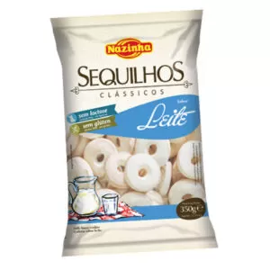 Sequilhos clássicos sabor leite Nazinha biscoito sem glúten sem lactose - Empório Saúde Homeofórmula