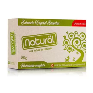 Sabonete vegetal com extrato orgânico de camomila – Orgânico Natural Suavetex