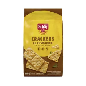 CRACKERS AL ROSMARINO SEM GLÚTEN SEM LACTOSE - SCHÄR