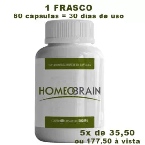 Homeobrain 60 cápsulas (30 dias de tratamento)